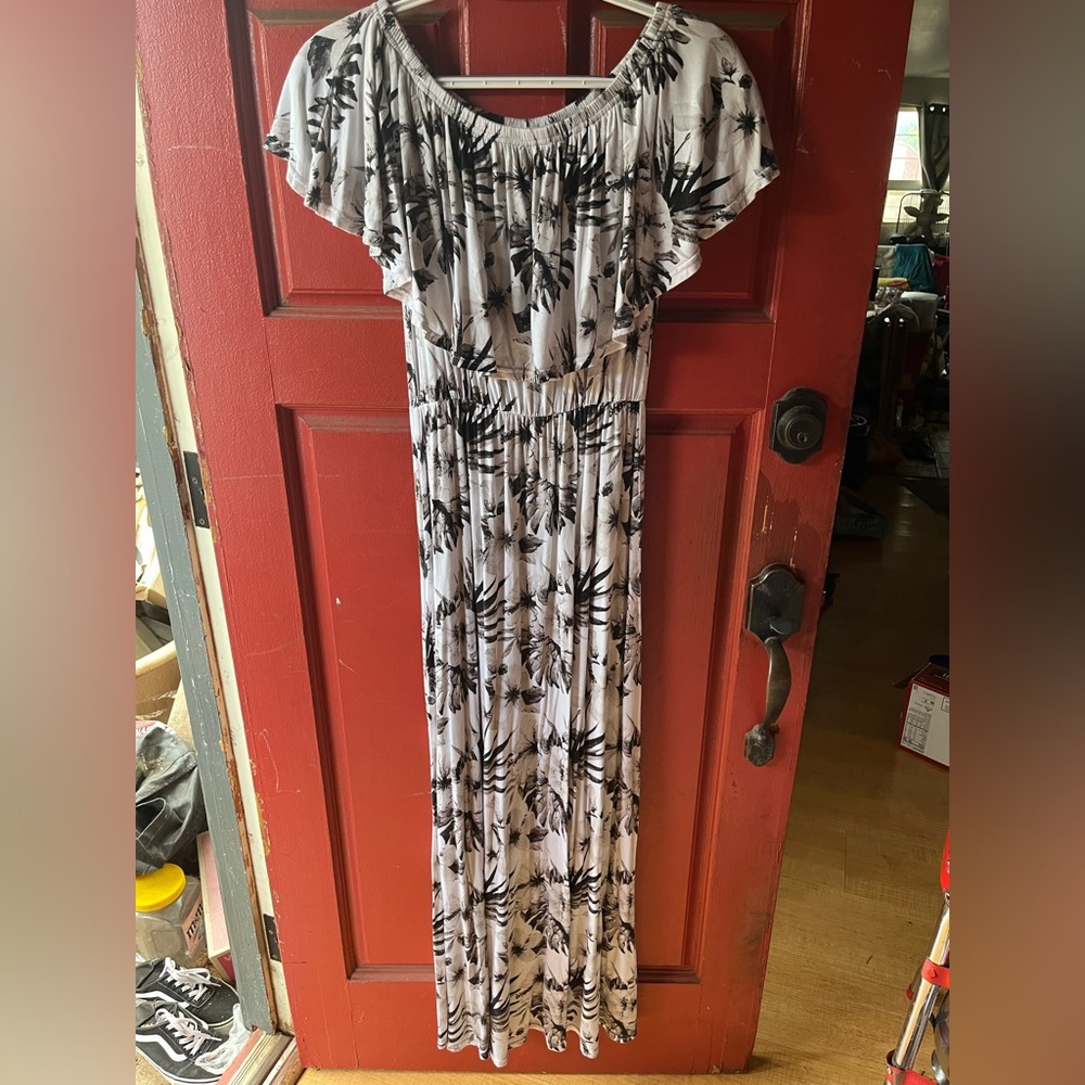 Black and White Maxi Dress